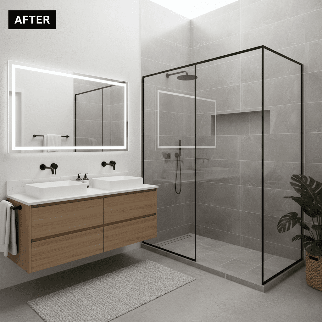 Master bathroom renovation project