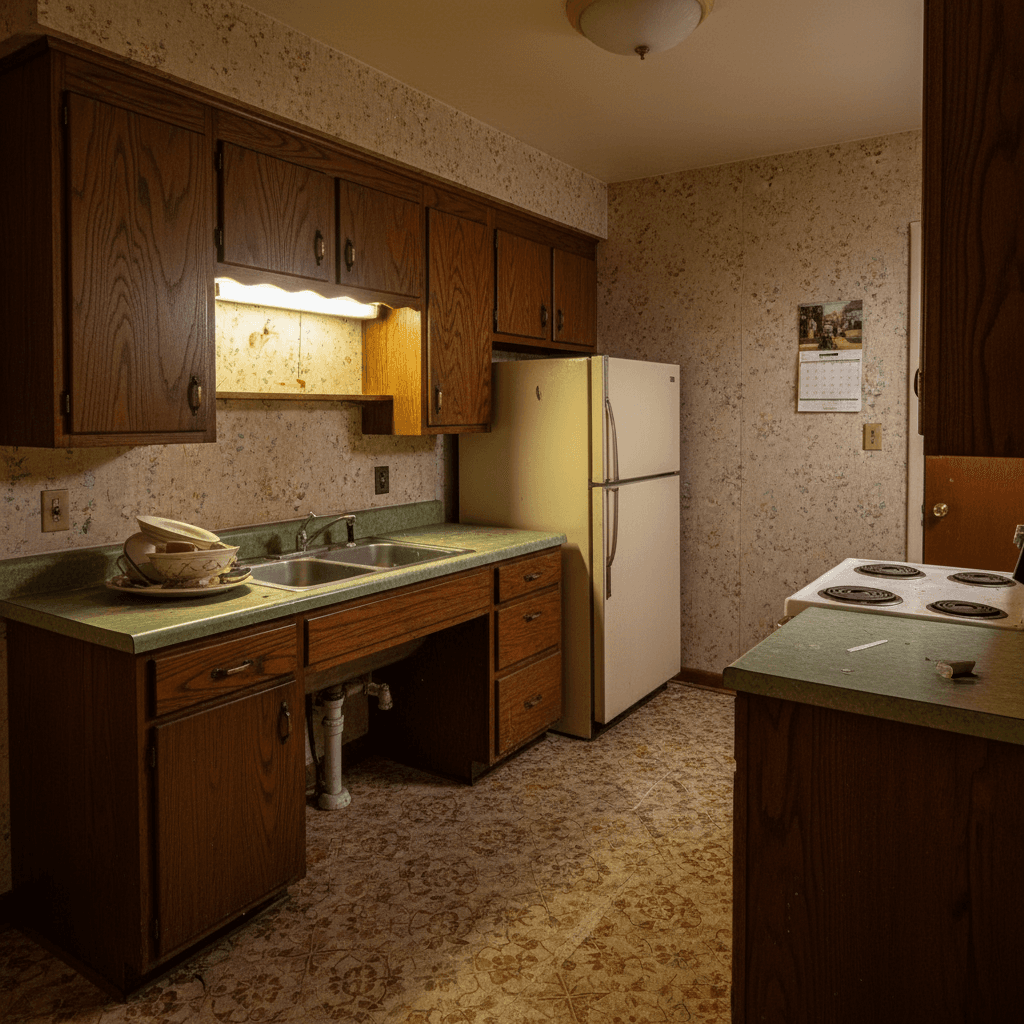 Before photo of a Hurst kitchen remodel