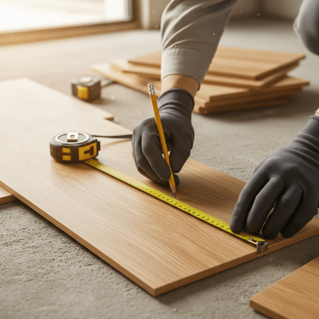 Homeowner talking with a contractor holding a clipboard